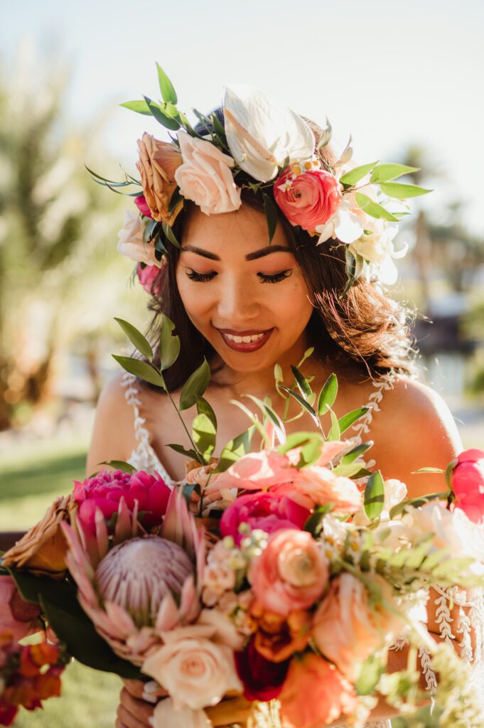 Flower Power For Your Wedding Hairstyle | Makeup in the 702