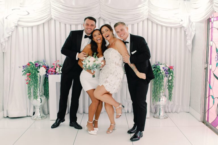 Luxury Hair & Makeup for a Two-Bride Wedding