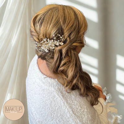Braided and ponytail bridal hairstyle inspiration